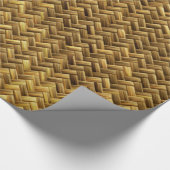 Diagonale Basketweave Beschaffenheit Geschenkpapier (Ecke)