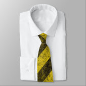 Diagonale Bau-Gefahrenstreifen Krawatte (Gebunden)