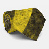 Diagonale Bau-Gefahrenstreifen Krawatte (Gerollt)