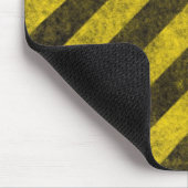 Diagonale Bau-Gefahrenstreifen Mousepad (Ecke)