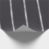 Diagonale, dünne, metallische Streifen Geschenkpapier (Ecke)