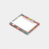 Diagonale Farbspritzer Post-it Klebezettel (angewinkelt)