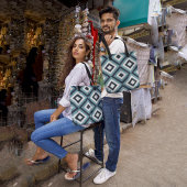 Diagonale Formen Tasche