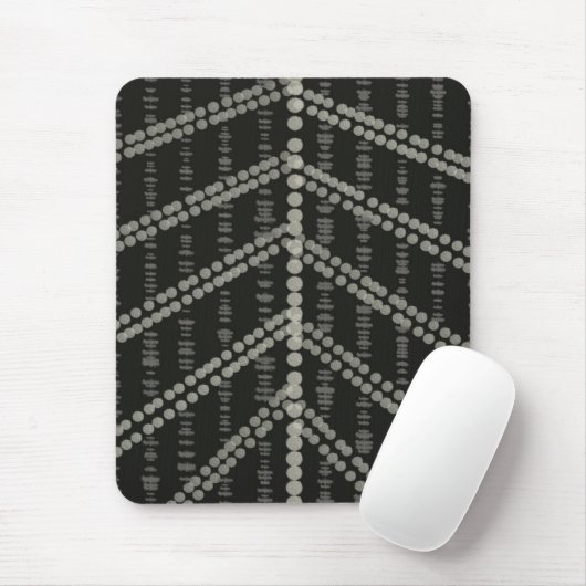 Diagonale Horizontale Vertikale Graue Gepunktete P Mousepad (Mit Mouse)