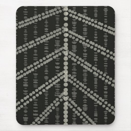 Diagonale Horizontale Vertikale Graue Gepunktete P Mousepad (Vorne)