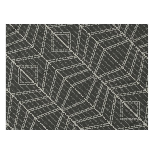 Diagonale Horizontale Vertikale Graue Gepunktete P Tischdecke (Vorderseite (Horizontal))