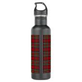 Diagonale Karierte Design Wasserflasche Edelstahlflasche (Rückseite)