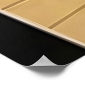 Diagonale Linien des Goldes Poster (Ecke)