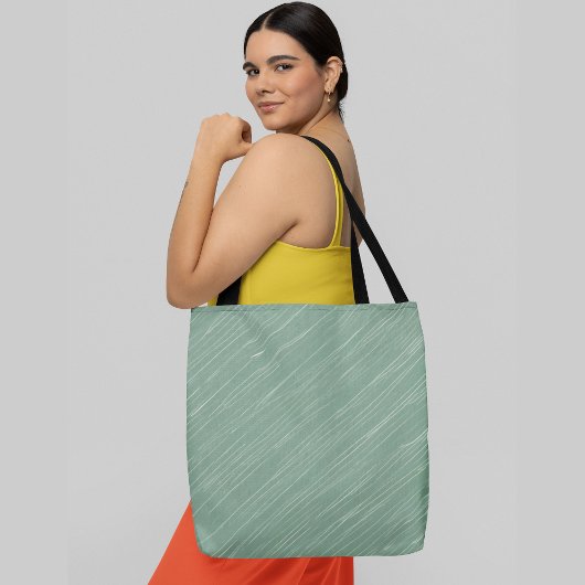 Diagonale Linien in hellgrün Tasche