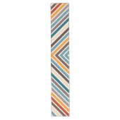 Diagonale Multicolor Streifen Großer Tischläufer (Vorderseite)