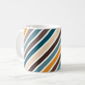 Diagonale Multicolor Streifen Kaffeetasse (Vorderseite Links)