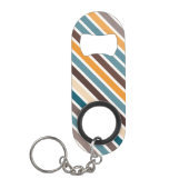 Diagonale Multicolor Streifen Mini Flaschenöffner (Vorderseite)