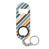 Diagonale Multicolor Streifen Mini Flaschenöffner (Rückseite)