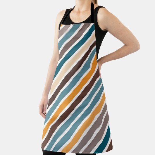 Diagonale Multicolor Streifen Schürze (InSitu)