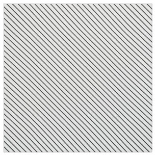 Diagonale Nadelstreifen - Weiß und Schwarzes Stoff