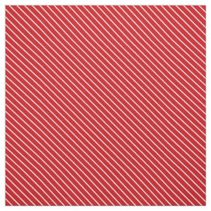 Diagonale Pinstreifen - tiefrot und weiß Stoff