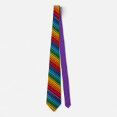 Diagonale Plastik-Regenbogensteine  Krawatte (Vorderseite)