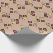 Diagonale Quadrate rosa auf jeder Farbe Geschenkpapier (Ecke)