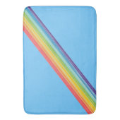 Diagonale Regenbogenstreifen Badematte (Vorderseite Vertikal)