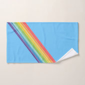 Diagonale Regenbogenstreifen Badhandtuch Set (Handtuch)