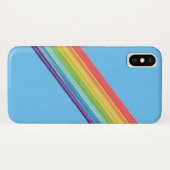 Diagonale Regenbogenstreifen Case-Mate iPhone Hülle (Rückseite (Horizontal))