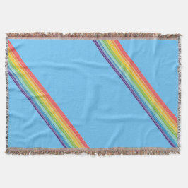 Diagonale Regenbogenstreifen Decke