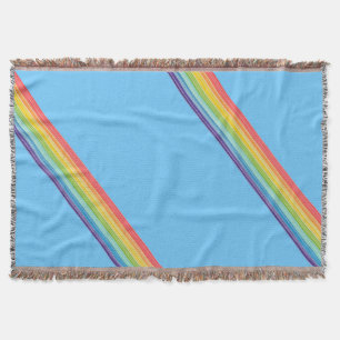 Diagonale Regenbogenstreifen Decke