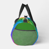 Diagonale Regenbogenstreifen Designtasche Duffle Bag (Rechts)