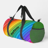 Diagonale Regenbogenstreifen Designtasche Duffle Bag (Rechte Ecke)