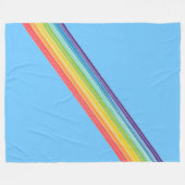 Diagonale Regenbogenstreifen Fleecedecke (Vorderseite (Horizontal))