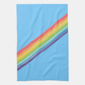 Diagonale Regenbogenstreifen Geschirrtuch (Vertikal)