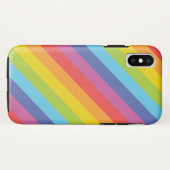 Diagonale Regenbogenstreifen Handy-Fall Case-Mate iPhone Hülle (Rückseite (Horizontal))