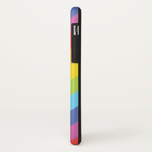Diagonale Regenbogenstreifen Handy-Fall Case-Mate iPhone Hülle (Hinten/Links)