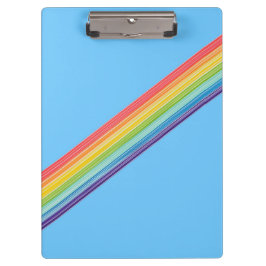 Diagonale Regenbogenstreifen Klemmbrett