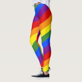 Diagonale Regenbogenstreifen LGBT-Leggings Leggings (Links)
