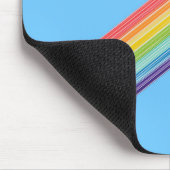 Diagonale Regenbogenstreifen Mousepad (Ecke)