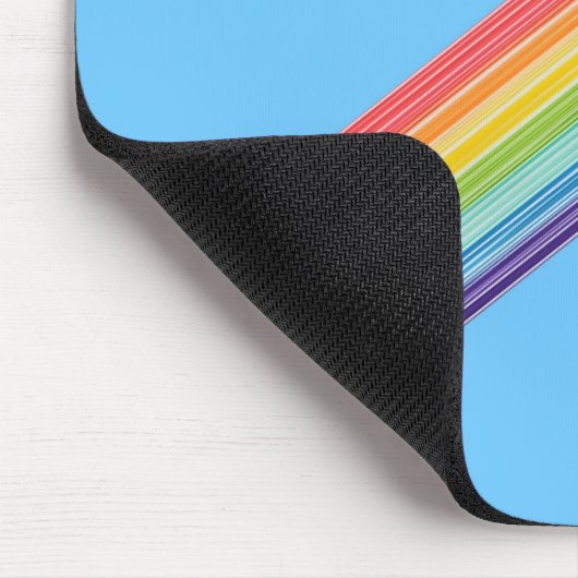 Diagonale Regenbogenstreifen Mousepad (Ecke)