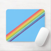 Diagonale Regenbogenstreifen Mousepad (Mit Mouse)