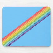 Diagonale Regenbogenstreifen Mousepad (Vorne)