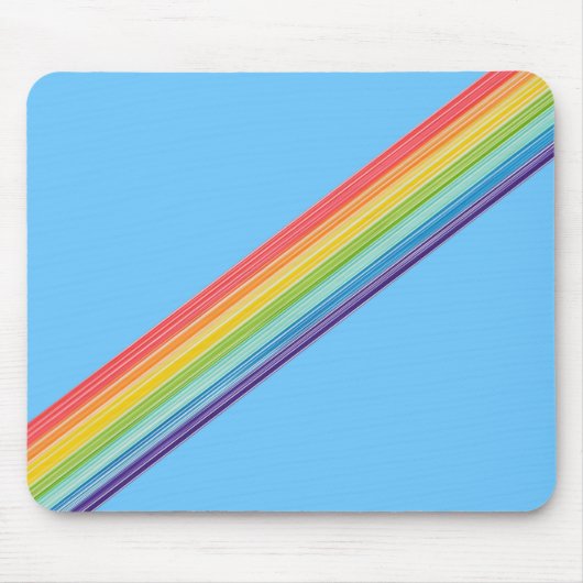 Diagonale Regenbogenstreifen Mousepad (Vorne)