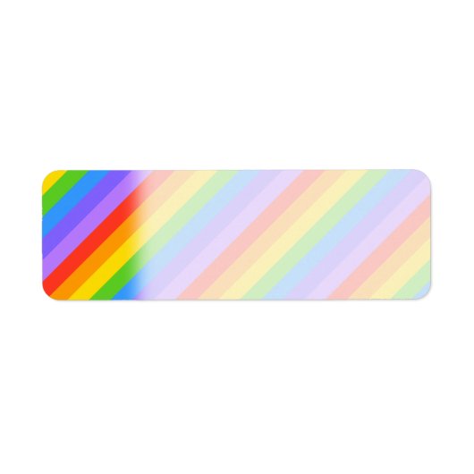 Diagonale Regenbogenstreifen Muster. (Vorne)