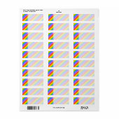 Diagonale Regenbogenstreifen Muster. (Vorne)