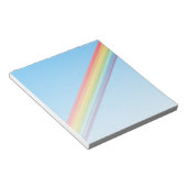 Diagonale Regenbogenstreifen Notizblock (angewinkelt)