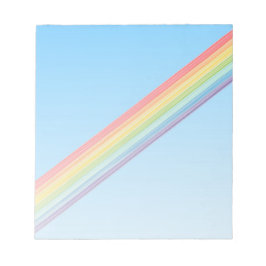 Diagonale Regenbogenstreifen Notizblock