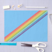 Diagonale Regenbogenstreifen Seidenpapier (Handwerk)