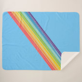 Diagonale Regenbogenstreifen Sherpadecke (Vorderseite (Horizontal))