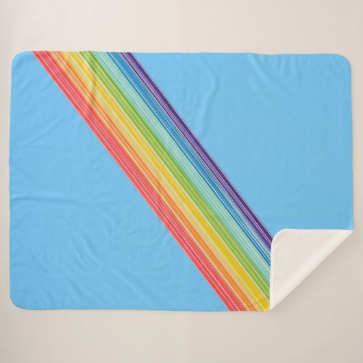 Diagonale Regenbogenstreifen Sherpadecke (Vorderseite (Horizontal))