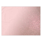 Diagonale Rose Gold Blush Pink Ombre Gradient Tischdecke (Vorderseite (Horizontal))