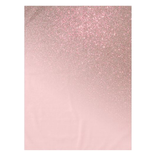 Diagonale Rose Gold Blush Pink Ombre Gradient Tischdecke (Vorderseite)