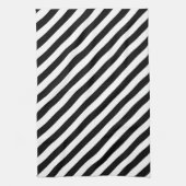Diagonale Schwarzweiss-Streifen Küchentuch (Vertikal)